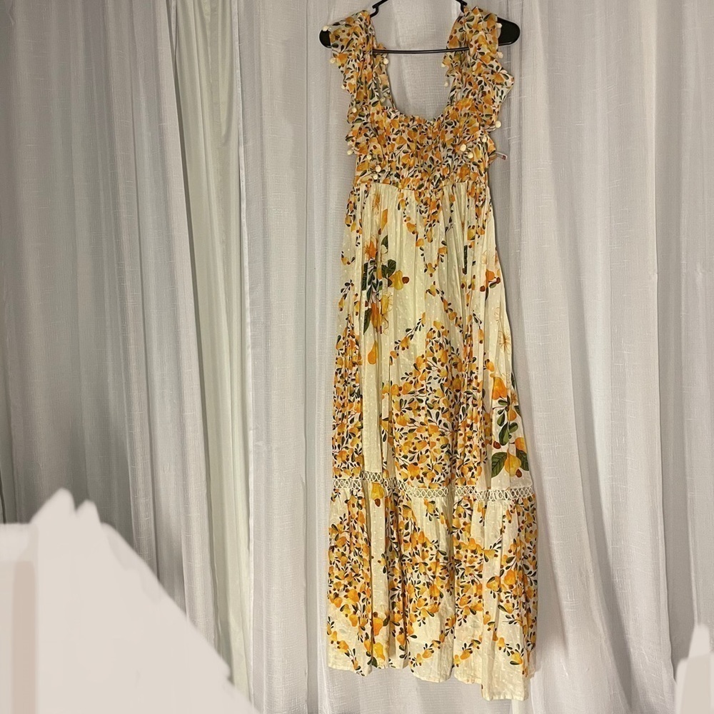 Farm Rio Cashew Crossed Back Dress - Picture 3 of 6